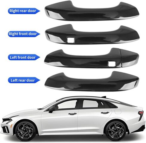 Car Door Handle Cover for Kia K5 2020 2021 2022 2023 2024 2025 with Smart Keyhole Auto Exterior Accessories Handle Protectors Covers Wrap Decoration (Not Fit Optima 2015-2019) in Saudi Arabia