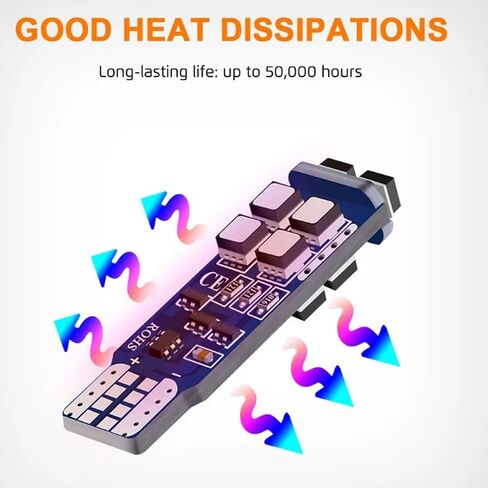 194 LED Bulbs W5W 168 RGB T10 LED Light Bulb with Remote Control Atmosphere Lights for Car Interior/Map/Dome/Door/License Plate Light Courtesy Lights in Saudi Arabia