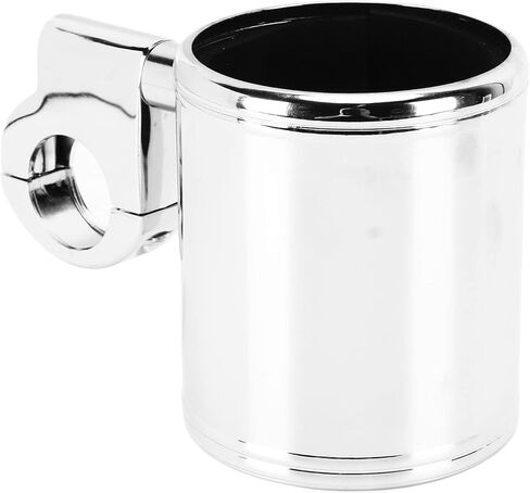 Universal Adjustable Chrome Motorcycle Handlebar Cup Holder, Fits ATV Grips 22‑32mm Handlebar Drink Bottle Holder Motorcycle Cup Holder in Saudi Arabia