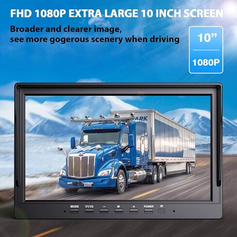 eRapta Magnetic Solar Wireless Backup Camera 7" Portable Installation HD 1080P IPS Monitor Rechargeable Reverse Camera System for RV Truck Trailer Camper Hitching Gooseneck Horse Car Vehicle 701 in Saudi Arabia