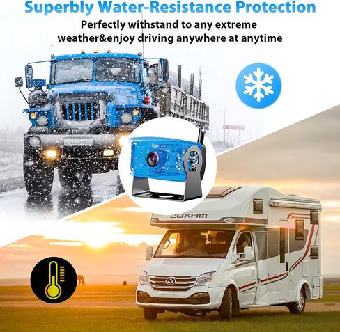 eRapta Magnetic Solar Wireless Backup Camera 7" Portable Installation HD 1080P IPS Monitor Rechargeable Reverse Camera System for RV Truck Trailer Camper Hitching Gooseneck Horse Car Vehicle 701 in Saudi Arabia