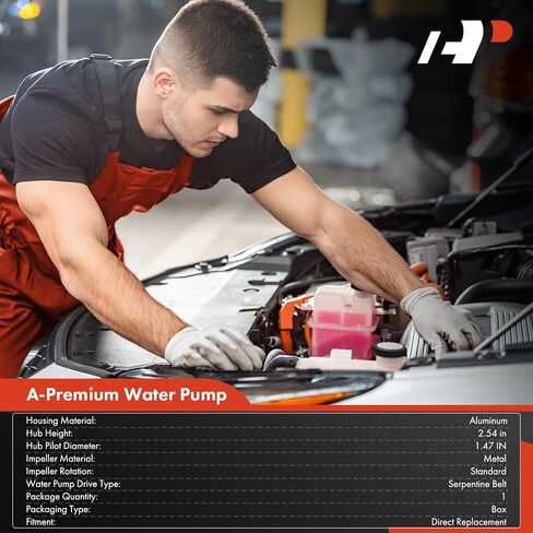 A-Premium Engine Water Pump with Gasket Compatible with Hyundai Sonata 2011-2014, Tucson 2011-2015, Santa Fe Sport 2013-2016 & Kia Optima Sorento 2011-2015, Sportage 2011-2021, Rondo 2010-2011 in Saudi Arabia