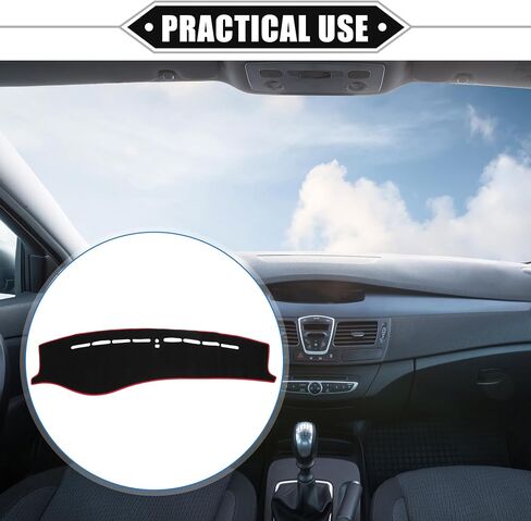 Dashboard Cover Compatible for Hyundai Sonata 2002-2005, Non-Slip Polyester Black Dash Cover Mat Dash Board Protector Cover in Saudi Arabia