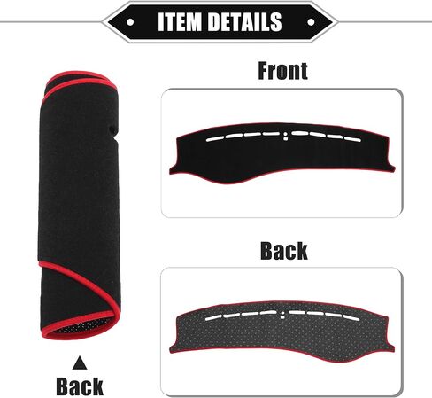 Dashboard Cover Compatible for Hyundai Sonata 2002-2005, Non-Slip Polyester Black Dash Cover Mat Dash Board Protector Cover in Saudi Arabia