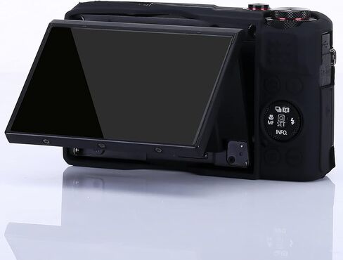 غلاف كاميرا G7x Mark II ، غطاء العدسات القابلة للإزالة G7x غطاء السيليكون لـ Canon PowerShot G7x II ، G7x ، حالة السيليكون الرخو الخفيف - السحر الأسود in Kuwait