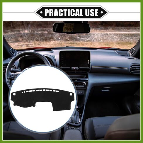 Dashboard Cover Compatible for Toyota Camry 2002-2006, Non-Slip Polyester Black Dash Cover Mat Dash Board Protector Cover Vehicle Components in Saudi Arabia