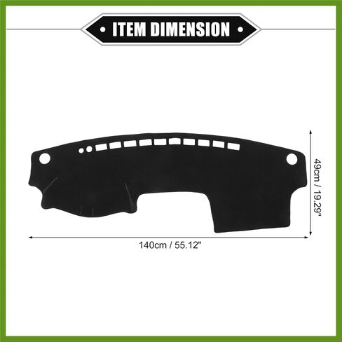 Dashboard Cover Compatible for Toyota Camry 2002-2006, Non-Slip Polyester Black Dash Cover Mat Dash Board Protector Cover Vehicle Components in Saudi Arabia