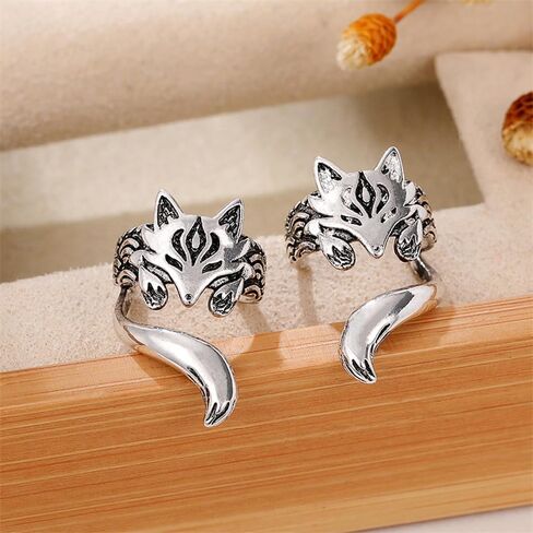 Vintage Fox Ear Cuffs for Women Anti Color Clip Earrings in Saudi Arabia