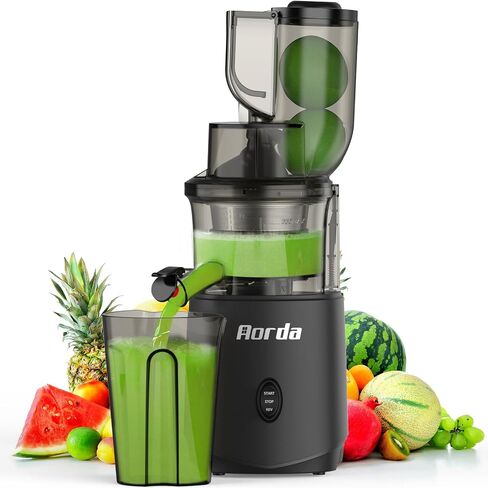 Masticating Cold Press Juicer Machines: 200W Pure Slow Juicer With Quiet Motor For Vegetable And Fruit Easy To Clean, Red in Saudi Arabia