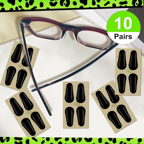 وسادات أنف سيليكون رفيعة للغاية بطول 1.6 مم وطول 19 مم للنظارات - وسادات أنف بديلة لاصقة مضادة للانزلاق، مع دعم فائق الالتصاق للنظارات والنظارات الشمسية ونظارات الضوء الأزرق in Kuwait