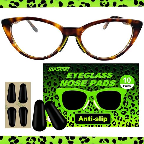 وسادات أنف سيليكون رفيعة للغاية بطول 1.6 مم وطول 19 مم للنظارات - وسادات أنف بديلة لاصقة مضادة للانزلاق، مع دعم فائق الالتصاق للنظارات والنظارات الشمسية ونظارات الضوء الأزرق in Kuwait