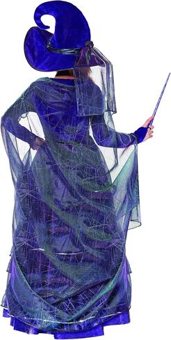 Spirit Halloween Kids Witch Costume – The Signature Collection | Witch Cosplay | Sorcerer Outfit| Classic Halloween Costume in Saudi Arabia