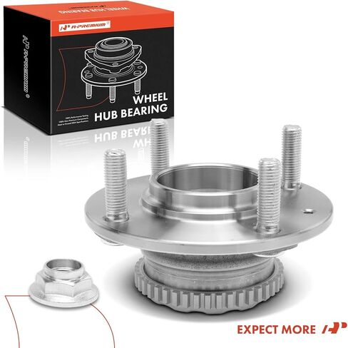 A-Premium 2 × محمل العجلة الخلفية ومجموعة المحور مع حلقة ABS و4 عروة متوافقة مع Honda Accord 1998-2002، L4 2.3L in Saudi Arabia