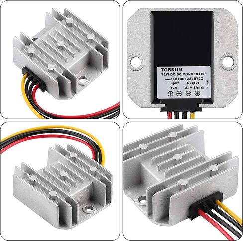 Golf CART Voltage Reducer Automatic Buck Boost Converter DC 8V-40V to 13.8V 10A Step Down Up Regulator Waterproof Module Transformer in Saudi Arabia