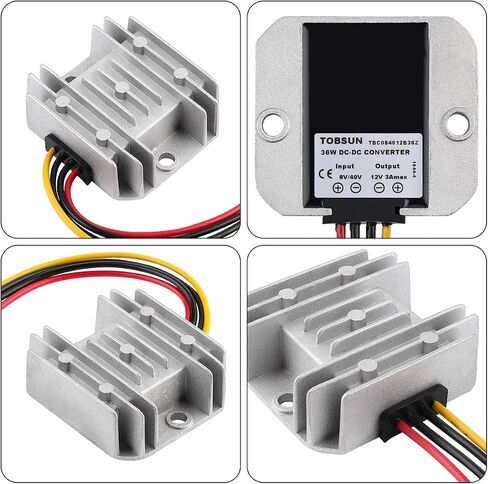 Golf CART Voltage Reducer Automatic Buck Boost Converter DC 8V-40V to 13.8V 10A Step Down Up Regulator Waterproof Module Transformer in Saudi Arabia