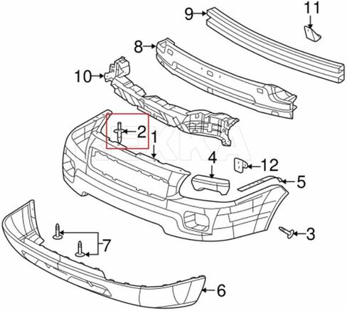 Rexka 30pcs Bumper Cover Fender Liner Wheelhouse Liner Cowl Grille Shield Retainer Push-Type Clip Fastener for GM 11519444 Cadillac Chevrolet GMC Buick Oldsmobile Pontiac Saturn in Saudi Arabia