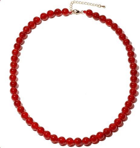Simple Adjustable Necklaces for Women and Men Protection 8mm Reiki Crystals Beaded Necklace Good Luck Spiritual Gifts Unisex in Saudi Arabia