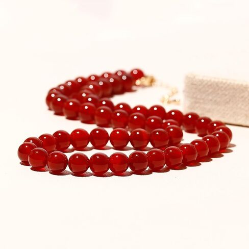 Simple Adjustable Necklaces for Women and Men Protection 8mm Reiki Crystals Beaded Necklace Good Luck Spiritual Gifts Unisex in Saudi Arabia
