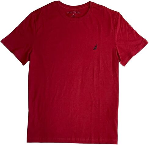 تي شيرت Nautica للرجال بأكمام قصيرة ورقبة دائرية (XXL، نبيذ) in Saudi Arabia