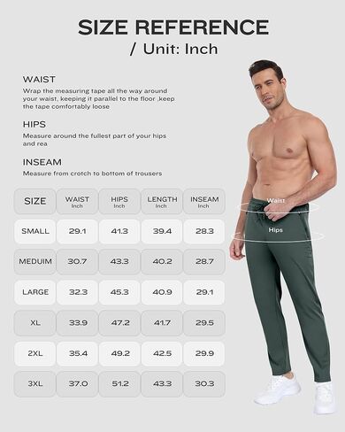 2 Pack Mens Fleece Lined Pants with Zipper Pockets,Winter Athletic Workout Warm Running Joggers Sweatpants for Men in Kuwait