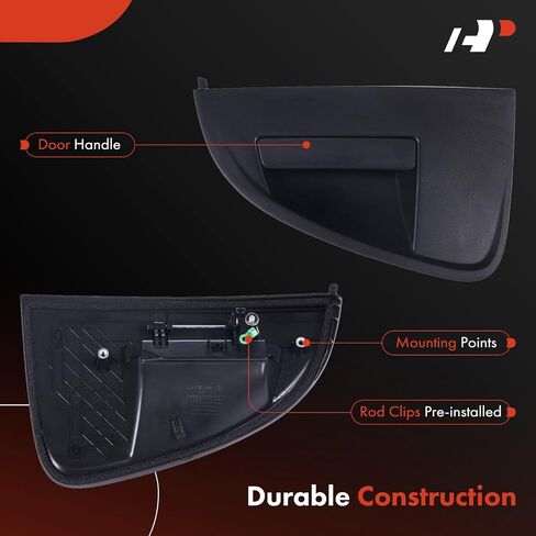 A-Premium Rear Left Driver Side Exterior Door Handle Compatible with Chevrolet Sonic 2012-2018 Hatchback, Textured Black, Replace# 95471001 in Saudi Arabia