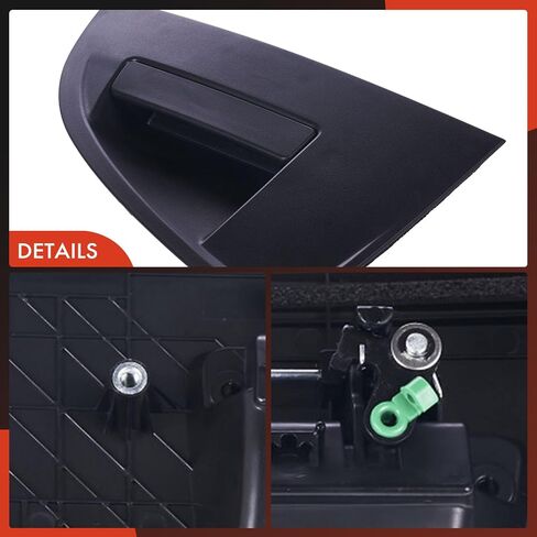 A-Premium Rear Left Driver Side Exterior Door Handle Compatible with Chevrolet Sonic 2012-2018 Hatchback, Textured Black, Replace# 95471001 in Saudi Arabia
