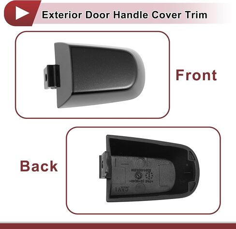 1 Pcs Exterior Door Handle Cover Trim for Chevrolet Traverse Equinox Impala Malibu Camaro Door Handle Cover No.13599552 Black ABS in Saudi Arabia