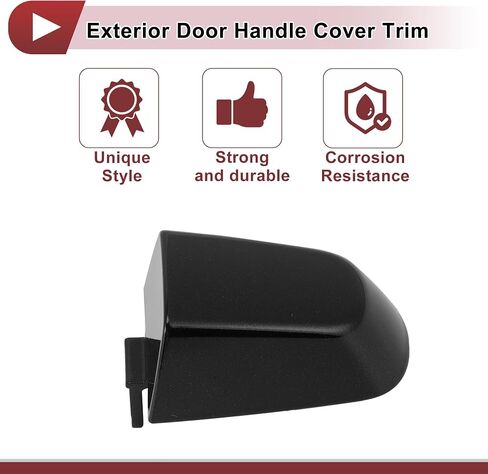 1 Pcs Exterior Door Handle Cover Trim for Chevrolet Traverse Equinox Impala Malibu Camaro Door Handle Cover No.13599552 Black ABS in Saudi Arabia