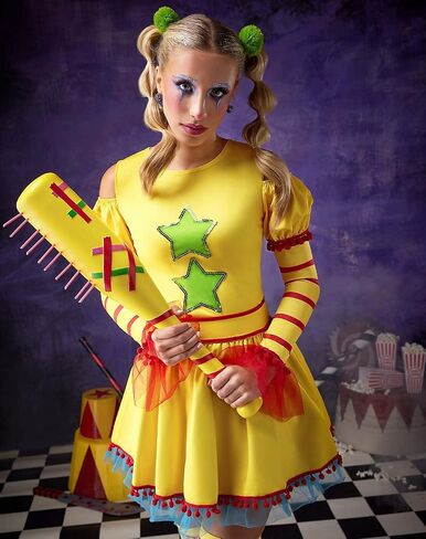 Spirit Halloween Adult Shorty Dress Costume - Killer Klowns from Outer Space in Saudi Arabia