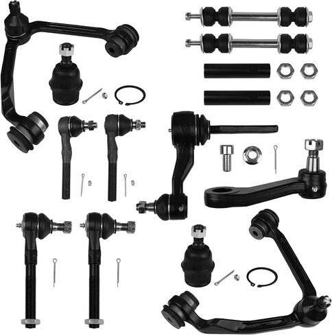 KUSATEC 14 قطعة ذراع التحكم الأمامي مناسب لـ 97-03 Ford F-150 F-250، 98-02 Lincoln Navigator Expedition مجموعات التعليق مع مفاصل كروية وقضبان ربط وقضبان ربط؛ K8728 K8726 K8695 K8772 K8700 ES3364 ES3365 K8739 in Saudi Arabia