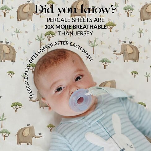 100% Organic Cotton Bassinet Sheets (3 Pack) - Ideal For Halo Bassinest Mattress - GOTS Certified - Pre-Shrunk Sheet for Hourglass Mattress - Breathable Percale Weave Soften with Each Wash (30" x 16") in Kuwait