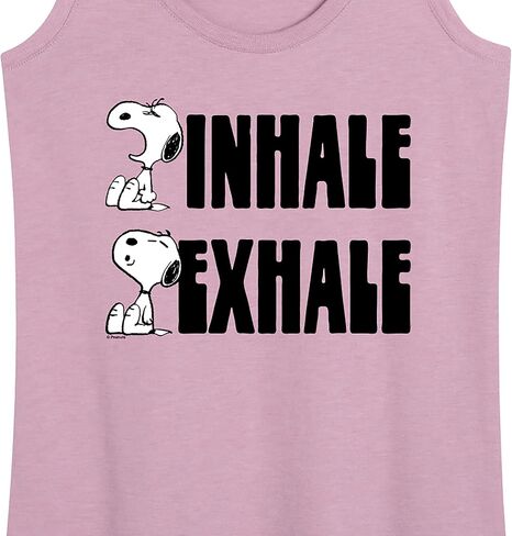HYBRID APPAREL - Peanuts - Snoopy Inhale Exhale - Women's Racerback Tank Top in Saudi Arabia