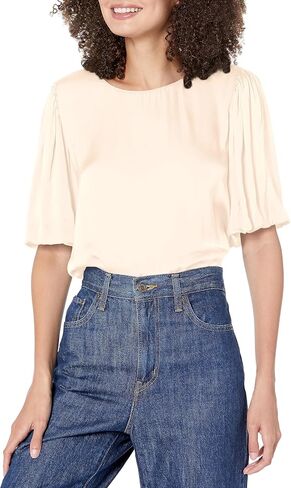 Velvet by Graham & Spencer Women's Desi Satin Viscose Top in Saudi Arabia
