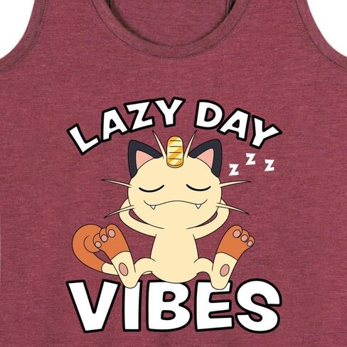 HYBRID APPAREL - Pokémon - Lazy Day Vibes Meowth - Women's Racerback Tank Top in Saudi Arabia