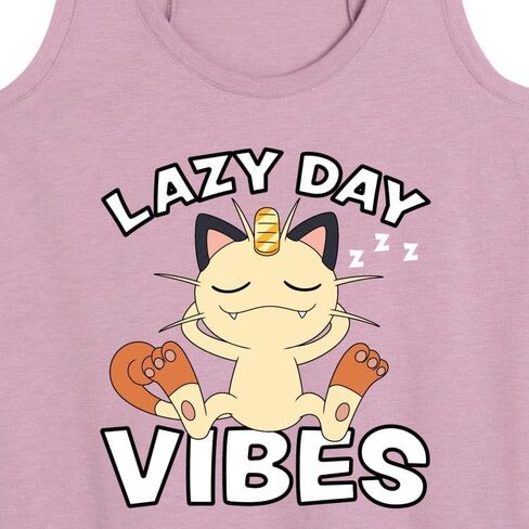 HYBRID APPAREL - Pokémon - Lazy Day Vibes Meowth - Women's Racerback Tank Top in Saudi Arabia