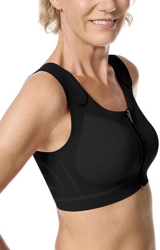 Amoena Lymph Flow Wire Free Front Closure Compression Bra - Supports/Stimulates Lymp Flow in Saudi Arabia
