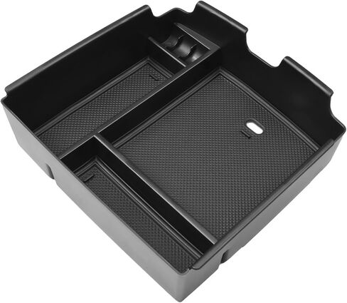 Center Console Organizer Compatible with Kia Carnival KA4 MPV 2022 2023 2024 2025 2026 Accessories Armrest Storage Box, Secondary Insert Tray Coin Holder, Black in Saudi Arabia