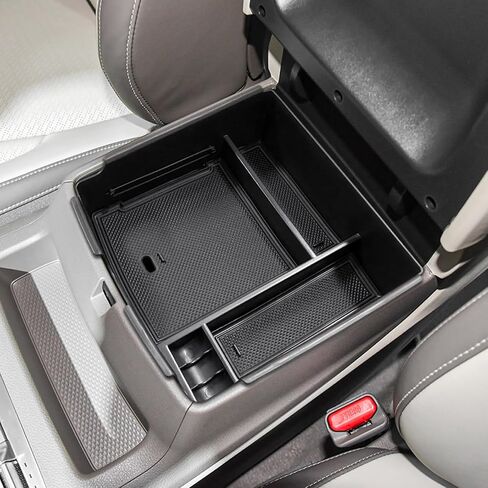 Center Console Organizer Compatible with Kia Carnival KA4 MPV 2022 2023 2024 2025 2026 Accessories Armrest Storage Box, Secondary Insert Tray Coin Holder, Black in Saudi Arabia