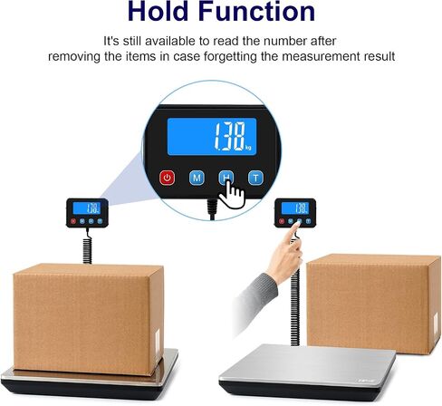 Digital Shipping Postal Scale 660lb/1oz Accuracy! Heavy Duty Postage Scale Extra-Large Capacity Stainless Industrial Scale for Small Business, Warehouse, Home, Battery&Charging Cable Included in Kuwait