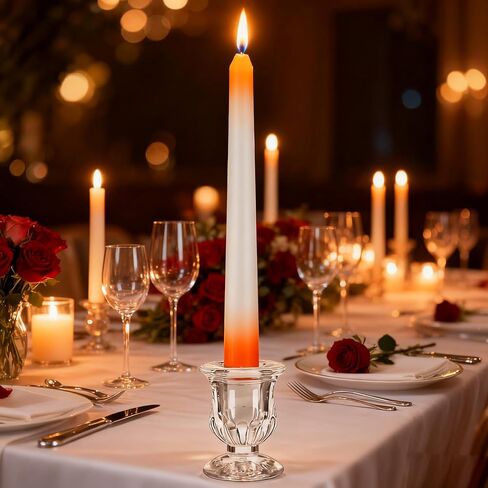 48 Pcs Clear Glass Taper Candle Holders Bulk, 2.5 Inch Small Candlestick Stands, Elegant Table Centerpieces for Wedding, Christmas, Valentine’s Day, Party, Home and Dining Room Decorations (Clear) in Saudi Arabia
