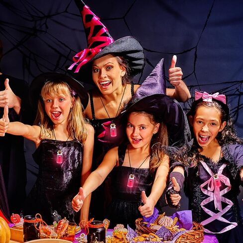 Kigeli 6 Pcs Halloween Ghost Necklace Ghost in a Bottle Pendant the Adopt a Ghost Glow in Dark Necklace Gift for Women Men in Kuwait