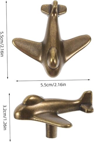 Gatuida Aircraft Shaped Handle for Boy Girl's Wardrobe Stylish Metal Pull for Dressers and Easy Installation Unique and Charming Design for Boys and Girls Furniture in Saudi Arabia