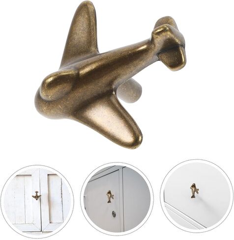 Gatuida Aircraft Shaped Handle for Boy Girl's Wardrobe Stylish Metal Pull for Dressers and Easy Installation Unique and Charming Design for Boys and Girls Furniture in Saudi Arabia