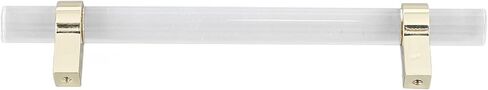 Crystal Acrylic Handle Transparent Drawer Pull Handle for Closets BOOKCASES Shoe Cabinet (Pole Distance 96 Gold) in Saudi Arabia