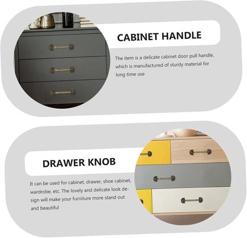 DOITOOL 10pcs Retro Pull Handle for Cabinets and Cupboards Vintage Style Knobs for Home Decor and Furniture Upgrade in Saudi Arabia