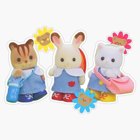 Kidcore Critters Sticker Vinyl Waterproof Sticker Decal Car Laptop Wall Window Bumper Sticker 5" in Saudi Arabia