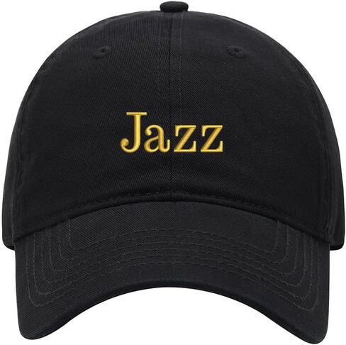 Men's Baseball Cap Jazz Embroidered Washed Cotton Vintage Hat Neutral Hat in Kuwait