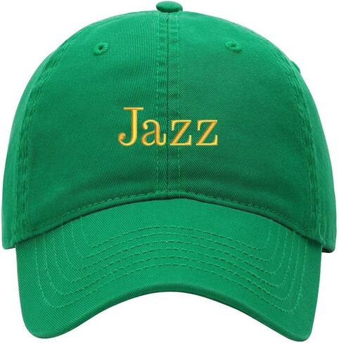 Men's Baseball Cap Jazz Embroidered Washed Cotton Vintage Hat Neutral Hat in Kuwait