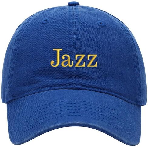 Men's Baseball Cap Jazz Embroidered Washed Cotton Vintage Hat Neutral Hat in Kuwait