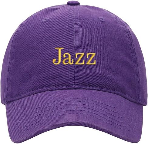 Men's Baseball Cap Jazz Embroidered Washed Cotton Vintage Hat Neutral Hat in Kuwait